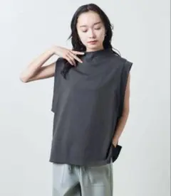 ＜MARW UNITED ARROWS＞ハイネック ノースリーブ Tシャツ