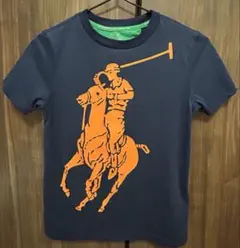 ポロラルフローレン　ネイビー Tシャツ 馬プリント130センチ