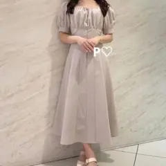 An MILLE バストギャザーパフ　ワンピース
