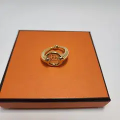 エルメス スカーフリング ゴールド