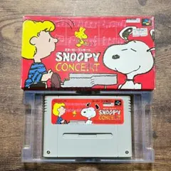 任天堂　スーパーファミコン　SFC　スヌーピーコンサート　箱付き 　動作品