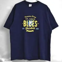 00s　NHL セントルイス ブルース　アイスホッケー Tシャツ　ネイビー　XL
