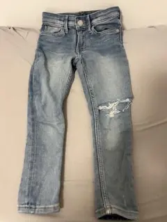 美品H&M デニム　パンツ　ダメージ　104