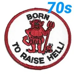 70s RED DEVIL レッドデビル 悪魔 ワッペン ビンテージ 当時物新品