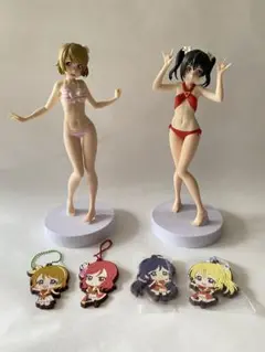 ラブライブμ's EXQフィギュア 〜小泉花陽〜と〜矢澤にこ〜＆オマケ×4
