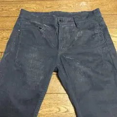 HIDEAWAYS NICOLE 総柄フロッキー加工スリムフィットデニムジーンズ