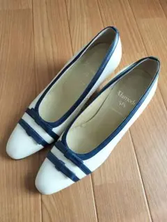 高島屋 Takashimaya Alamode515 パンプス 白 22.5