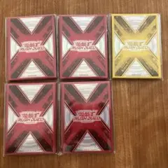 遊戯王　ラッシュデュエル　スリーブ　赤　黄色