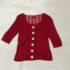 【匿名配送】TOCCA トッカ 花柄刺繍 7部袖 カーディガン XS