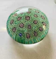 元箱付き　極美　ムラノ　ペーパーウェイト ミルフィオリ MURANO 超絶技巧 元箱付き 極美 ムラノ ペーパーウェイト ミルフィオリ MURANO