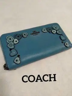 【人気】COACH ハート ティーローズ ラウンドファスナー