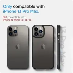 Spigen iPhone 13 Pro Max ケース クリアブラック