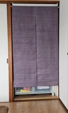近江麻のれん　幅85×高さ148ｃｍ　藤色