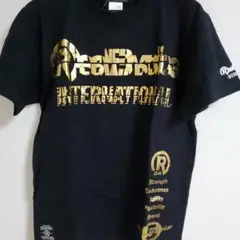 Real Voice Mサイズ Tシャツ 黒 金色プリント