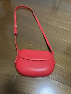 赤いシンプルバッグ レトロポシェット調整可能未使用クロスボディバック♡