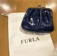 【FURLA】【レザー生地がまぐち財布】