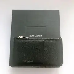 サンローラン フラグメントケース カード コインケース ブラック レザー