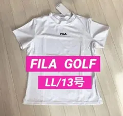 新品■4,290円【フィラ】レディース　半袖モックネック　ウェア LL/13 白