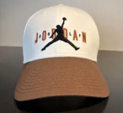 【希少品】 JORDAN キャップ ホワイト/ブラウン