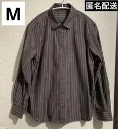 【無印良品】ストライプシャツ　Mサイズ