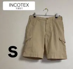 INCOTEX ★コットンリネン メンズカーゴ ショートパンツ 44