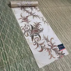【新品未使用】高雅織＜マジョリカ・金銀糸使用・十日町たきぶん製＞羽尺　正絹　反物