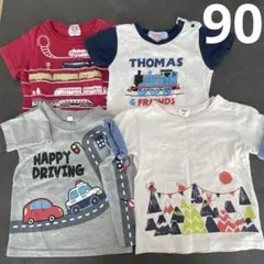 Tシャツ4枚セットまとめ売り　simplefree トーマス　電車　男の子