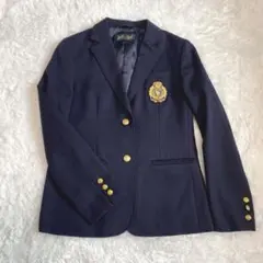 【美品】イーストボーイ　紺　ブレザー　金ボタン　エンブレム　サイズ11（L）