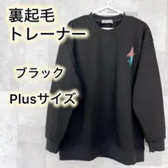 ✨残り一点✨ トレーナー メンズ 裏起毛 黒