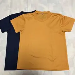 半袖Tシャツオレンジ&ネイビーセット150cm