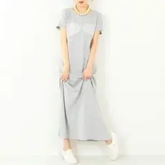 未使用 カロリナグレイサー ロングワンピース Tシャツワンピース ビスチェ