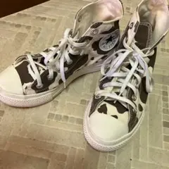 【美品】CONVERSE ALL STAR 牛柄ハイカットスニーカー