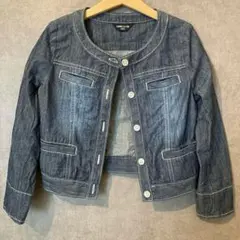 薄手　シャンブレー　デニム　ジャケット