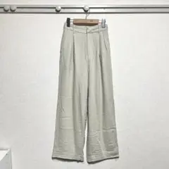 【美品】LOWRYSFARM(ローリーズファーム)麻リネンワイドストレートパンツ
