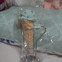 チョコミントアイス スタンド付き