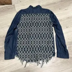 NSF ダンガリー　切り替え　背中　ジャガード
