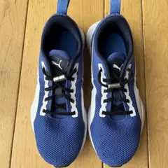 Puma キッズ スニーカー 青/白 22cm