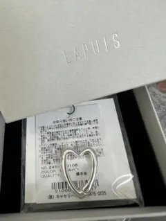 LAPUIS イヤーカフ　ハート　シルバー