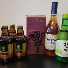 SUNTORYウイスキー響 チョーヤ梅酒 サッポロヱビスマイスター
