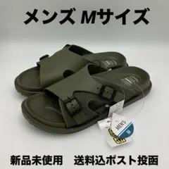 サンダル　メンズ　カーキ　M サイズ　ベルト調整　新品　ポスト投函