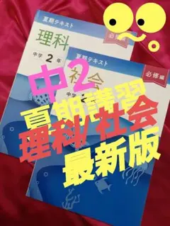 ◾新品◾中2　夏期講習　必修テキスト　社会・理科セット　最新版
