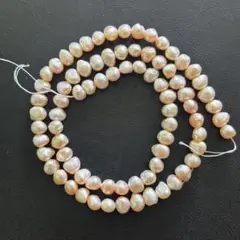 淡水パール　パールビーズ 一連　40cm