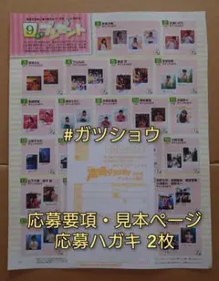 声優グランプリ 2025年9月号 プレゼント 応募ハガキ 2枚