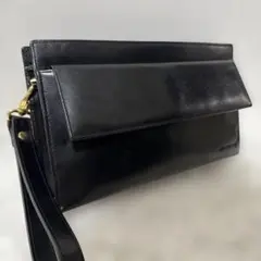 GIVENCHY ジバンシー クラッチバッグ セカンドバッグ レザー ブラック