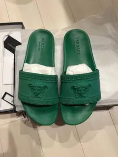 VERSACE ベルサーチ シャワーサンダル メデューサ グリーン 27〜28