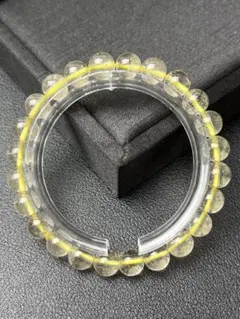 182-10-8高品質リビアングラス　ブレスレット　8mm 16cm 14.7g