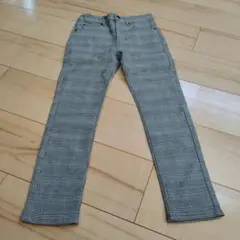 GLAZOS チェック柄 スキニーパンツ 130