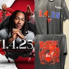 デリックローズ　引退セレモニー Tシャツ　シカゴブルズ
