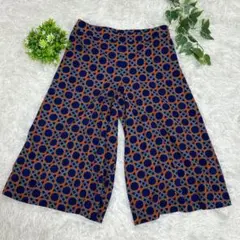 【美品】クリスチャンオジャール　幾何学模様ワイドパンツ　イトキン
