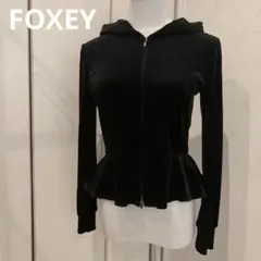FOXEY NEW YORK フォクシーニューヨーク　パーカー 長袖ベロア　40